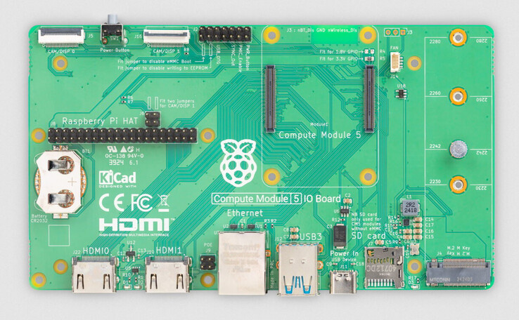 Raspberry Scheda I/O Pi CM5. (Fonte immagine: Raspberry Pi)