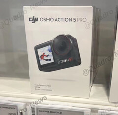 DJI probabilmente venderà l&#039;Action 5 Pro con diversi pacchetti di accessori &#039;combo&#039;. (Fonte immagine: @Quadro_News)