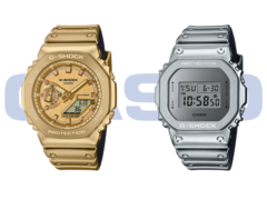 Casio GM-2100YMG-9A9 (a sinistra) e GM-5600YM-8A8 (a destra). (Fonte: Casio)