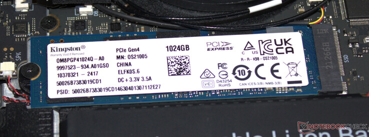 Un SSD PCIe 4 funge da unità di sistema.