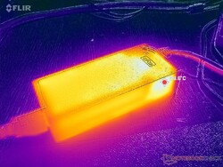 L'adattatore CA raggiunge più di 39 C quando si utilizzano carichi impegnativi