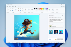 Nuova interfaccia utente di MS Paint con il pulsante Cocreator (fonte: Microsoft)