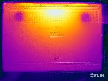 Test di sollecitazione delle temperature di superficie (in basso)