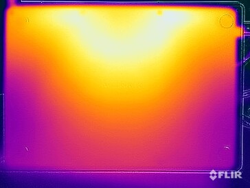 Test di sollecitazione delle temperature di superficie (in basso)