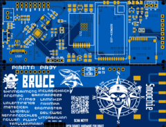 Bruce PCB v1 Smoochiee render (Fonte: PCBWay)