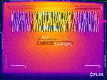 Test di sollecitazione delle temperature di superficie (in basso)