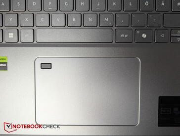 Un'altra vista del touchpad