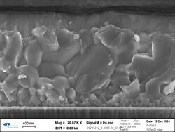 I vari strati sono visibili solo al microscopio elettronico a scansione. (Fonte immagine: G. Farias Basulto/HZB)