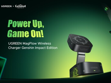 Caricatore senza fili Ugreen MagFlow Genshin Impact Edition (Fonte: Ugreen PR)