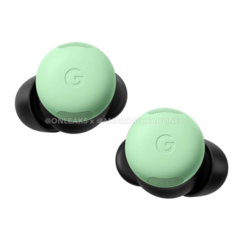 I Pixel Buds Pro 2 nella rinomata colorazione &#039;Wintergreen&#039;. (Fonte immagine: @OnLeaks &amp;amp; Android Headlines)