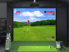 Il BenQ Ace è un proiettore laser per la simulazione del golf. (Fonte: BenQ)