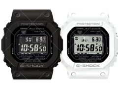 Gli orologi Casio GW-5000HS-1 nero e Casio GW-5000HS-7 bianco. (Fonte immagine: Great G-Shock World - upscalato con AI) 