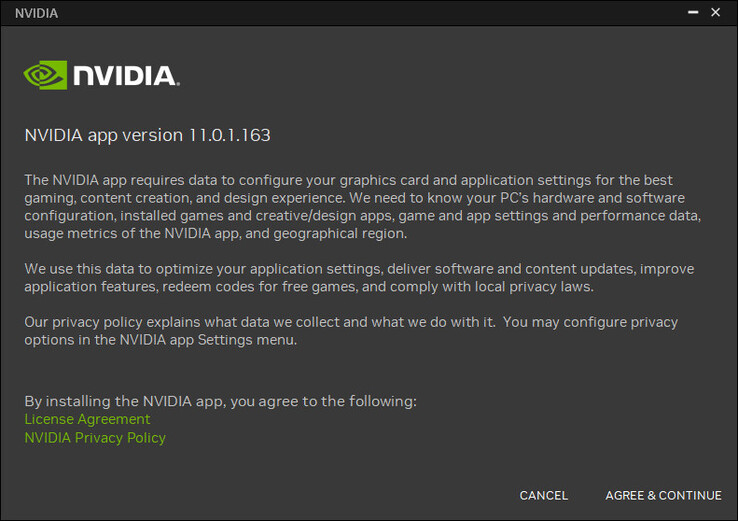 La release ufficiale dell'app Nvidia è finalmente disponibile (Fonte: Own)