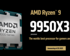 I modelli Ryzen 9 9950X3D e Ryzen 9 9900X3D sono apparsi su Geekbench (fonte: AMD)