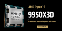 I modelli Ryzen 9 9950X3D e Ryzen 9 9900X3D sono apparsi su Geekbench (fonte: AMD)