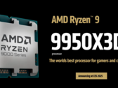 I modelli Ryzen 9 9950X3D e Ryzen 9 9900X3D sono apparsi su Geekbench (fonte: AMD)