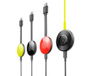 Un'immagine promozionale del Chromecast di seconda generazione di Google, mostrato in vari colori. (Fonte immagine: Google)