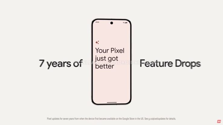 L'intera serie Google Pixel 9 riceverà aggiornamenti per sette anni (fonte: Android Headlines)