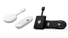 Il Chromecast con Google TV è stato dismesso, ma esistono alternative come il TiVo Stream 4K. (Fonte: Google e TiVo)