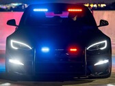 Il veicolo della polizia Tesla Model S Plaid è dotato di luci anteriori e posteriori personalizzate integrate nella carrozzeria. (Fonte: Unplugged Performance)