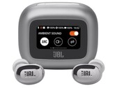 Gli auricolari JBL Live Buds 3 e la custodia touchscreen (fonte: JBL)
