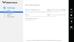 UEFI del Minisforum MS-A1