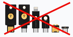 La vulnerabilità non correggibile della chiave di autenticazione a due fattori di Yubico infrange la sicurezza della maggior parte dei dispositivi Yubikey 5, Security Key e YubiHSM 2FA. (Fonte immagine: Yubico)