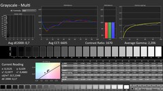 CalMAN: Scala di grigi (calibrata)