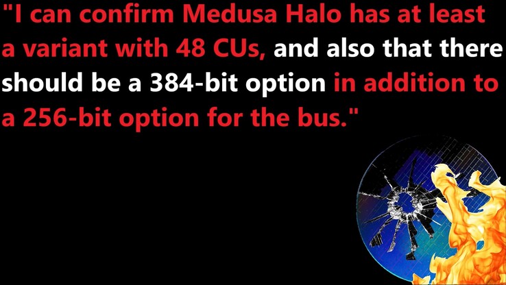 La linea Medusa Halo potrebbe presentare un mix di APU a 256 bit e 384 bit. (Fonte immagine: Moore's Law Is Dead)