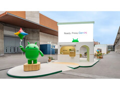 Un&#039;immagine che mostra il chiosco Gemini di Google al MWC 2025 di Barcellona (Fonte immagine: Google)