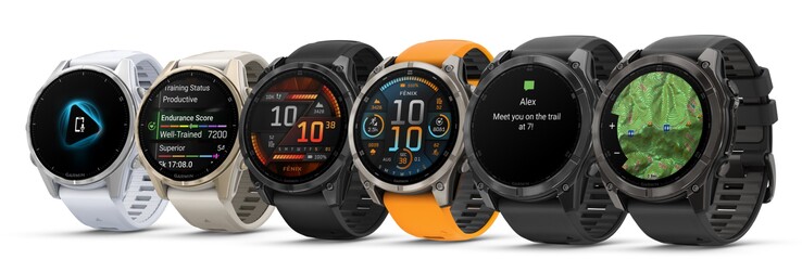 Varianti del Garmin Fenix 8 (Fonte: Garmin)