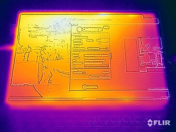 Test di sollecitazione delle temperature di superficie (parte anteriore)