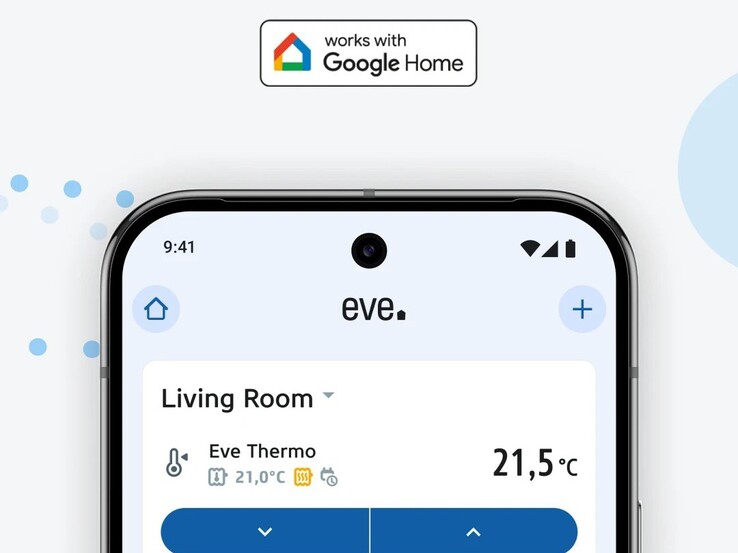 L'applicazione Eve for Matter Android permette di configurare senza problemi Google Home (fonte: Eve)