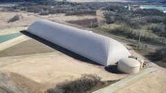 La bolla gigante di anidride carbonica che può immagazzinare energia rinnovabile per almeno 10 ore. (Fonte: Energy Dome)