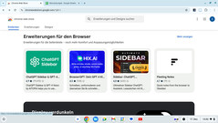 Il Chrome Web Store offre estensioni del browser.