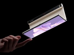 Come l&#039;immagine di Huawei Mate Xs 2, l&#039;iPhone Fold di Apple avrà un display che si piega verso l&#039;esterno. (Immagine: Huawei)