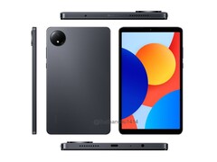 I rendering rivelano il modulo della fotocamera posteriore da 8MP e la scritta &#039;Dolby Atmos&#039; sul bordo inferiore di Xiaomi Redmi Pad SE 8.7. (Fonte: Sudhanshu Ambhore su X) 