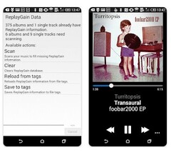 interfaccia di foobar2000 Mobile (Fonte: Google Play)