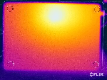 Test di sollecitazione delle temperature di superficie (in basso)