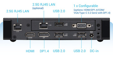 È disponibile una connessione configurabile. (Fonte immagine: Asus)