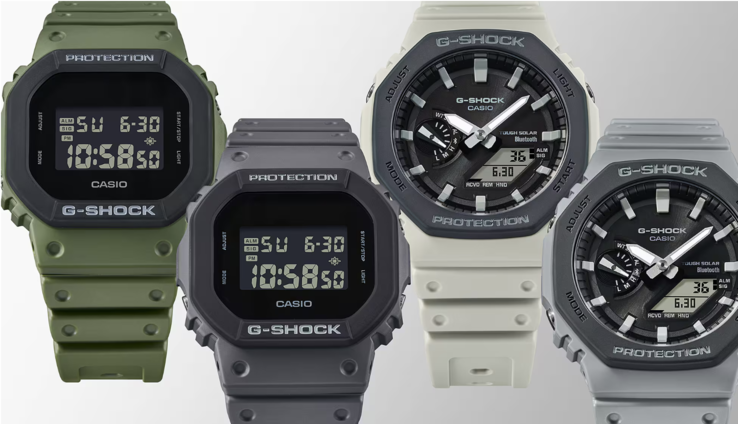 La serie completa Casio G-Shock Urban Utility. (Fonte: Casio)