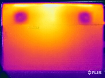 Test di sollecitazione delle temperature di superficie (in basso)