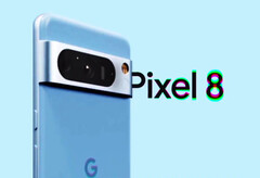 La serie Pixel 8 sarà disponibile in un&#039;accattivante colorazione blu. (Fonte: @EZ8622647227573)