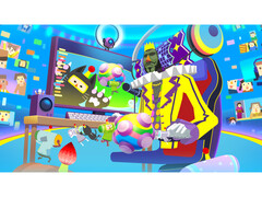 Un&#039;immagine promozionale di Katamari Damacy Rolling Live su Apple Arcade. (Fonte immagine: Apple)