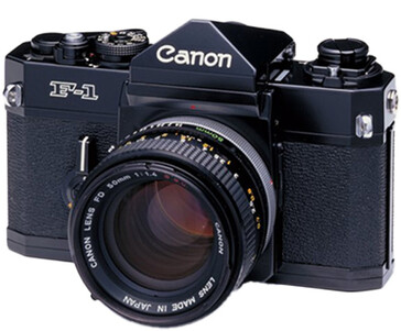 La Canon F-1 è un'altra potenziale ispirazione per un corpo retro mirrorless Canon. (Fonte: Canon)