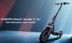 Lo scooter elettrico Xiaomi 5 Max può percorrere fino a 60 km (~37 miglia) con una sola carica (fonte: Xiaomi)