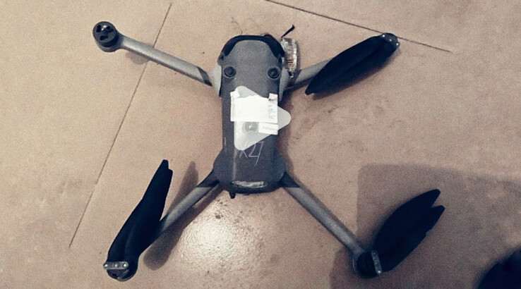 Si dice che questo DJI Air 4 sia un prototipo precipitato. (Fonte immagine: via Jasper Ellens)