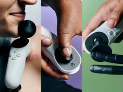 L&#039;Xbox Adaptive Joystick supporta cappucci alternativi per joystick creati attraverso l&#039;Xbox Design Lab. (Fonte: Microsoft)