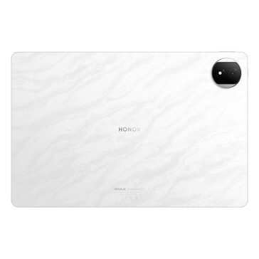 Il retro di Honor MagicPad 2 in bianco ha un aspetto quasi marmoreo. (Fonte immagine: Honor)