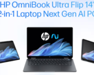 L'OmniBook Ultra Flip di HP è alimentato dalla linea di CPU Lunar Lake di Intel (fonte: HP)